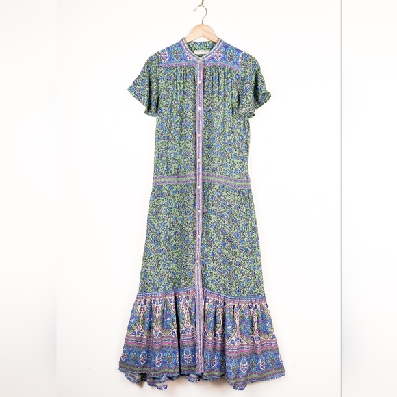 EUC Spell Jasmine Flutter Sleeve Maxi Dress - Picture 4 of 10